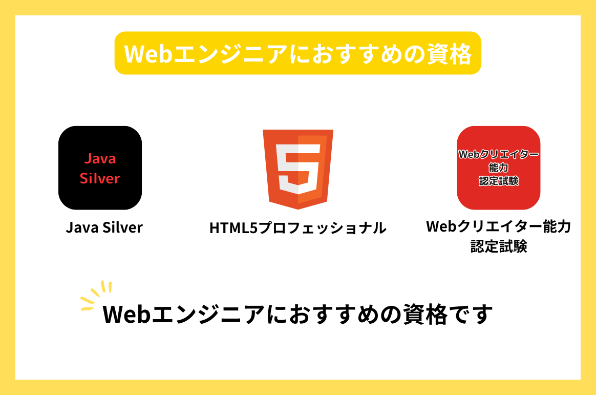 Webエンジニアにおすすめの資格