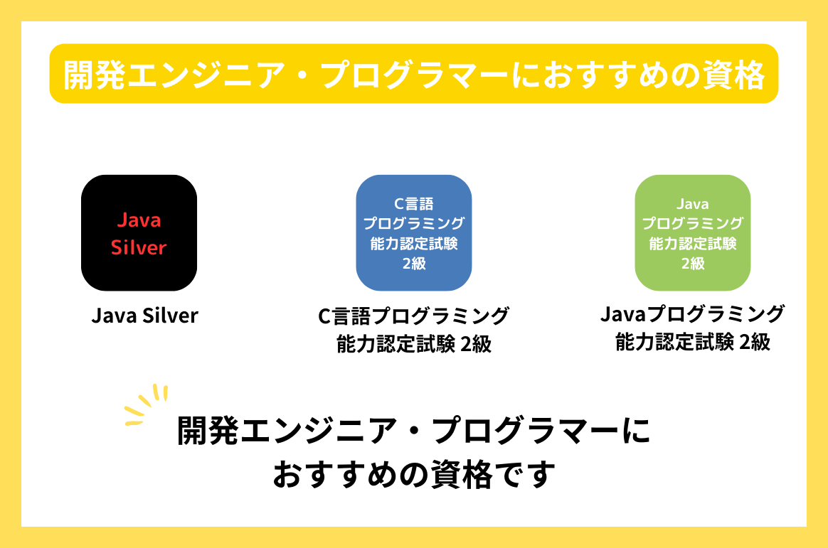 開発エンジニア・プログラマーにおすすめの資格