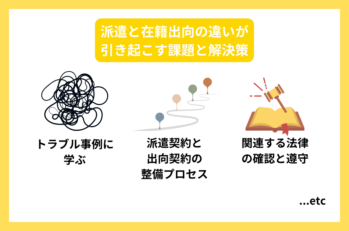 派遣と在籍出向の違いが引き起こす課題と解決策