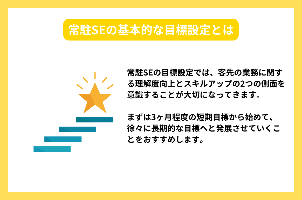常駐SEの基本的な目標設定とは