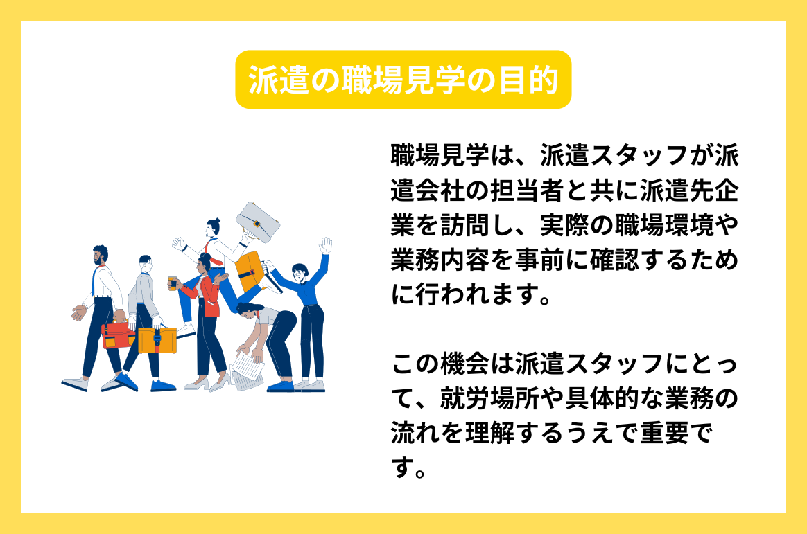 派遣の職場見学の目的