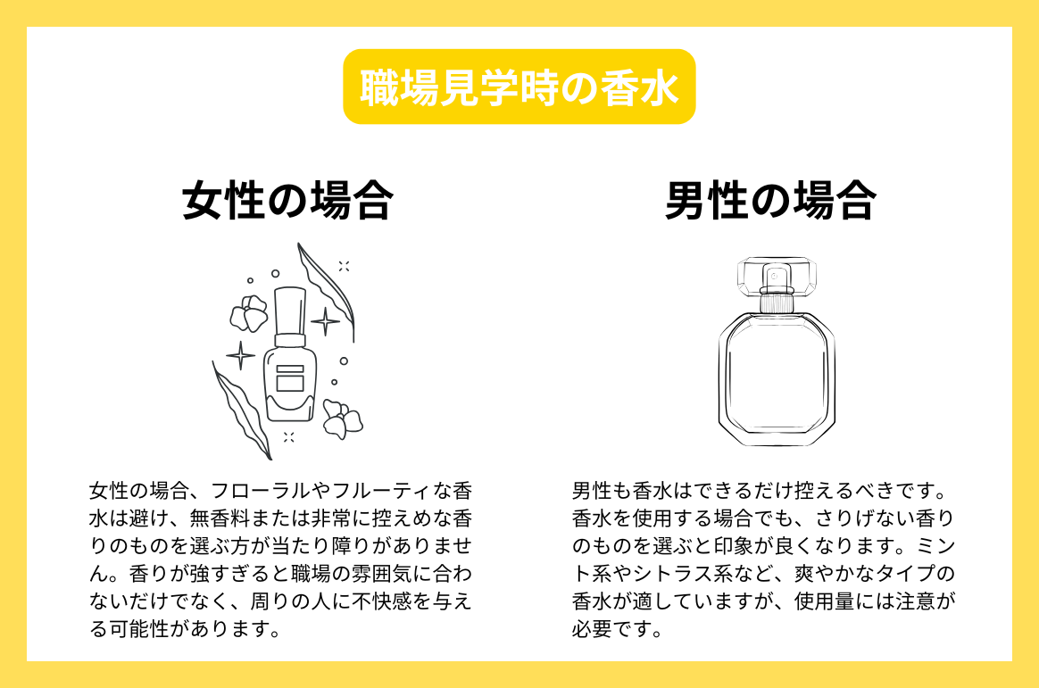 職場見学時の香水