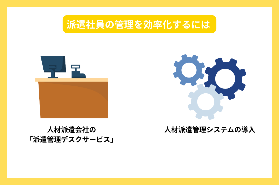 派遣社員の管理を効率化するには